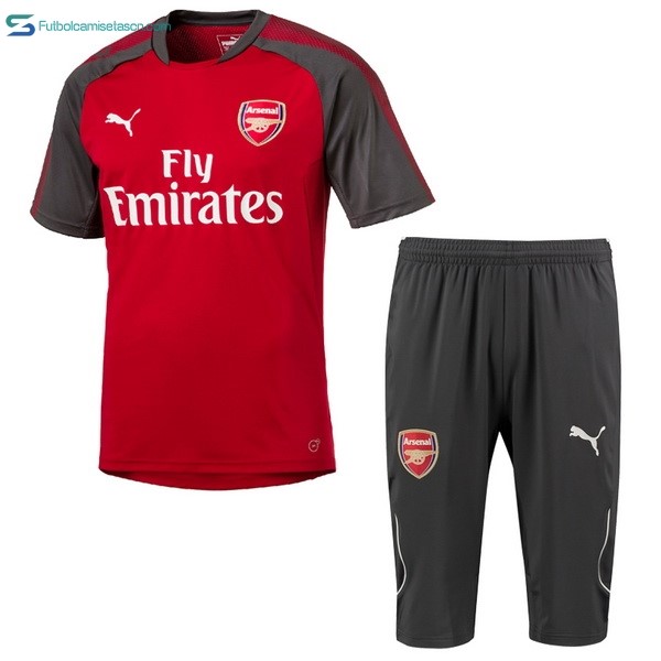 Entrenamiento Arsenal Conjunto Completo 2017/18 Rojo Gris